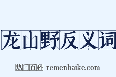龙山野反义词是什么意思的图片